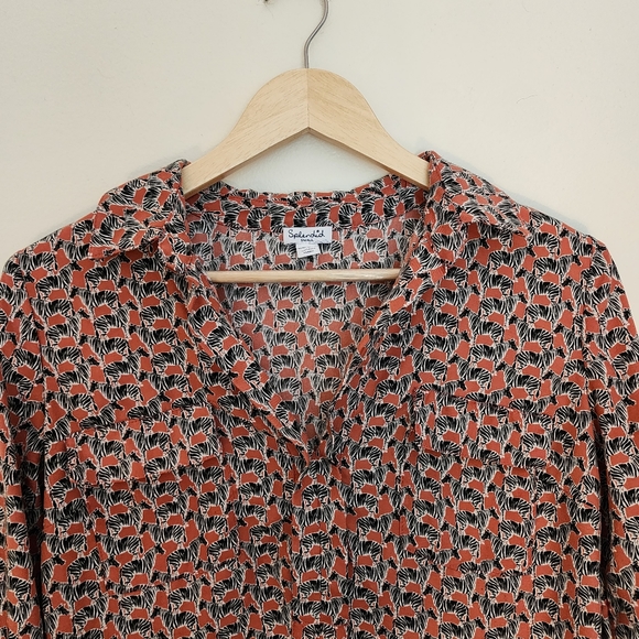 Splendid Zebra Print Orange and Black Top Size Small - Picture 4 of 8
